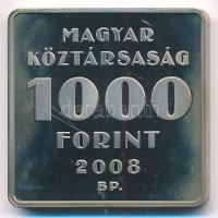 2008. 1000Ft Cu-Ni "Telefonhírmondó - Puskás Tivadar" T:PP patina Adamo EM216