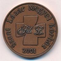 2001. Szent Lázár Megyei Kórház 2001 / Nógrád a Közügyért kétoldalas, bronz emlékérem (42,5mm) T:1-