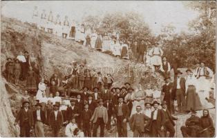 1907 Királykegye, Königsgnade, Tirol, Chiroi; Sváb falusi ünnepség / Swabian village festival. photo (EK)