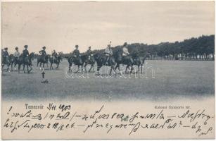 1903 Temesvár, Timisoara; Katonai Gyakorló tér. Uhrmann Henrik kiadása / K.u.k. military training field