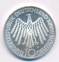 NSZK 1972F 10M Ag "Nyári Olimpiai Játékok München / Spirál" PP FRG 1972F 10 Mark Ag "...