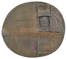 Németország 2005. "Friedrich von Schiller" kétoldalas fém plakett. Szign.: G (96x108mm) T:...