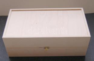 Nagyméretű fadoboz (34x17cm), szortírozáshoz, tároláshoz