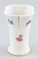 Drasche / Kispest váza, jelzett, kopásokkal, m: 8cm