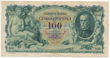 Csehszlovákia 1931. 100K T:III fo. Czechoslovakia 1931. 100 Korun C:F spotted Krause 23