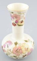 Zsolnay pillangómintás váza, jelzett, kopásokkal, m: 11 cm