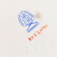 Herendi Viktória mintás tálka, kopásokkal, jelzett, d: 8cm