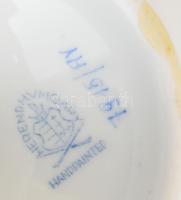 Herendi zöld Apponyi mintás gyertyatartó / lámpatest. Kézzel festett, jelzett, m:15,5 cm