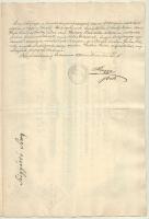 Budapest 1889. "Egyesült Budapesti Fővárosi Takarékpénztár" névre szóló részvénye 300Ft-ró...