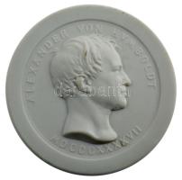 NDK DN Berlini múzeum - Humbodt meisseni biszkvit porcelán emlékérem (59mm) T:1 GDR ND Berlin museum - Humboldt porcelain commemorative coin (59 mm) C:UNC