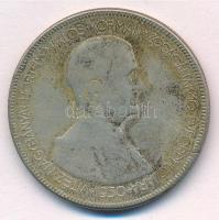 1930. 5P Ag Horthy jobbra T:3,3- patina Adamo P8