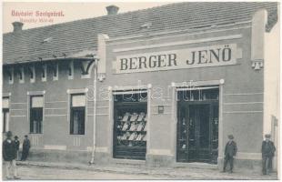 Szolyva, Svalava, Svaljava, Szvaljava, Svaliava; Balajthy Mór út, Berger Jenő üzlete és saját kiadása / street, shop