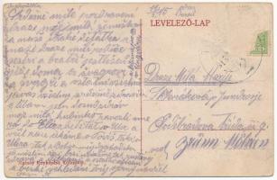 1915 Tövis, Teius; Tisztviselői lak és víztorony a vasútállomás közelében. Maksay fényképész / water...