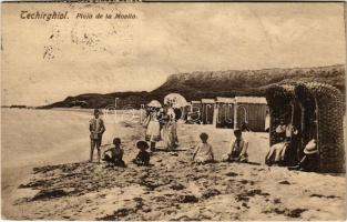 1922 Techirghiol, Tekirgöl; Plaja de la Movila / Black Sea beach (EK)