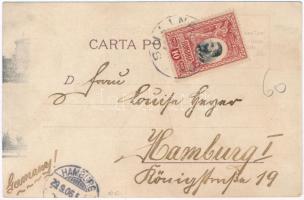 1906 Sulina, Vedere de CED, Observator, Palatul, Prince Ferdinand de Roumanie. G.P. Avgherinos / pal...