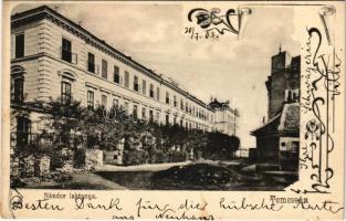 1905 Temesvár, Timisoara; Nándor laktanya. Divald Károly 772. sz. / K.u.K. military barracks. Art Nouveau (fl)