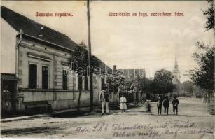 1918 Árpád, Arpasel; utca részlet, Fogyasztási szövetkezet üzlete / street view, cooperative shop (EK)