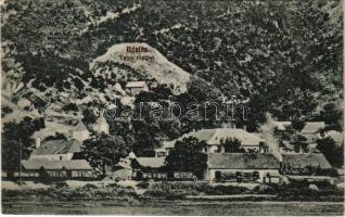 Báziás, Telep részlet, vasútállomás, gőzmozdony, vonat / railway station, locomotive, train