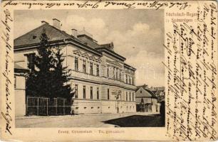 1918 Szászrégen, Reghin; Evang. Gymnasium / Evangélikus gimnázium / Lutheran grammar school + "K.u.K. Feldspital No. 315" (EK)