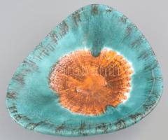Kerezsi Gyöngyi: Retró tál. Jelzett, hibátlan, d: 23 cm