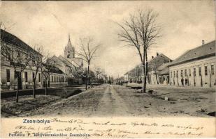 1907 Zsombolya, Jimbolia; utca. Perlstein F. kiadása / street view (r)