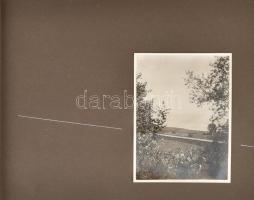 cca 1930-1940 A négy évszak amatőr fotókon, 37 db különböző méretű fotó albumba rendezve