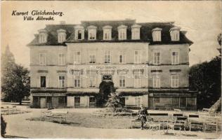 1921 Bad Gleichenberg (Steiermark), Kurort, Villa Albrecht, Waarenhaus Franz Rollinger / spa hotel and shop (fa)