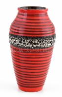 Jelzés nélkül német retró váza, hibátlan, m: 20,5 cm