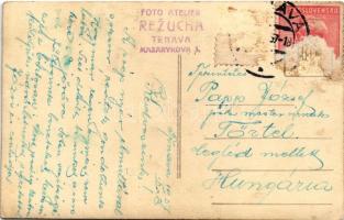 1937 Nagyszombat, Tyrnau, Trnava; Hostinec Ku kominárovi na Chlebovom rínku / Tóth József Vendéglője...