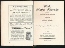 Bükk, Mátra, Hegyalja. Útikalauz. Nyaralók, penziók ismertetése. Aggtelek és környékei, képekkel. Ös...