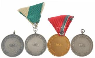 1958. "X, XV és XX Éves Önkéntes Tűzoltói Szolgálatért / Belügyminisztérium Országos Tűzrendész...