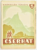 cca 1940 Cserhát, Kirándulók térképe 5. Kiadja a M. Kir. Honvéd Térképészeti Intézet. 1 : 75.000. A ...