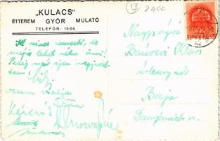 1942 Győr, Kulacs étterem és mulató, belső