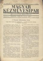 1944 A Magyar Kézművesipar hivatalos közlönyének áprilisi száma