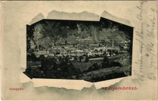 1902 Zólyombrézó, Podbrezová; vasgyár / ironworks, iron factory (EK)