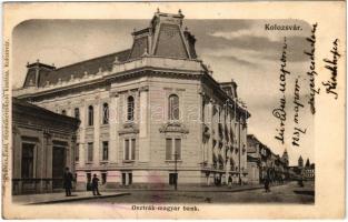 1905 Kolozsvár, Cluj; Osztrák-magyar bank, bor és sör raktár. Schuster Emil kiadása / Austro-Hungarian bank, wine and beer storage (EK)