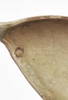 Ezüst (Ag) fagylaltos kanál, 2db, jelzett, h: 15,5cm, nettó: 55g