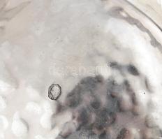 Ezüst (Ag) leveles tálka, jelzett, 16x14 cm, nettó: 60g