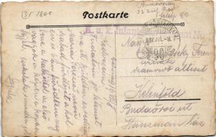 1916 Galícia, "Mária Terézia szabad fürdő", magyar katonák fürdőzés közben / WWI K.u.k. mi...