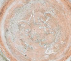 Gorka Géza (1894-1971): Kínáló tál, mázas kerámia, jelzett (Nógrádverőce), peremén és fülén lepattan...