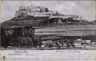 1906 Szepesváralja, Kirchdrauf, Spisské Podhradie; Szepes vára. Feitzinger Ede 430Pf. 1904/15. / Spissky hrad / Zipser Schloss / castle (EK)