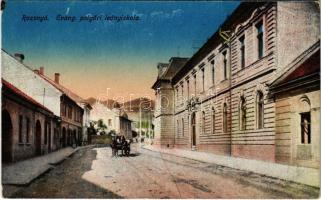 Rozsnyó, Roznava; Evangélikus polgári leányiskola. Falvi jenő kiadása 1917/21. / girl school