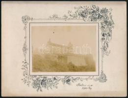 1904 Fraknó vára, kartonra kasírozott fotó, 8×11 cm, karton: 17×21 cm / Forchtenau