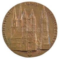 NSZK 1959 "Georg Friedrich Händel 1759-1959- Handel Festspiele im Halle Saale" bronz emlék...