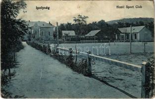 1914 Ipolyság, Sahy; Honti Sport Club, teniszpálya. Polgár J. kiadása / Hont County Sport Club, tennis court (kopott sarkak / worn corners)