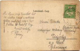 1910 Késmárk, Kezmarok; temető télen. Schmidt R. C. kiadása / cemetery in winter + "PODOLIN - P...