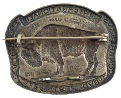 1927. "X.Internationalis Zoologicus Congressus Budapest" fém kitűző, hátoldalon "BERÁ...