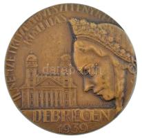 Debreczeny Tivadar (1890-1976) 1939. II. Nemzetközi Művészeti Fényképkiállítás-Debrecen egyoldalas bronz emlékérem, hátoldalon LUDVIG gyártói jelzéssel (51mm) T:1-