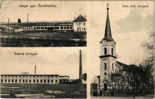 1930 Budakalász, Klinger gyár, Kosmos textilgyár, Római katolikus templom (kis szakadás / small tear)