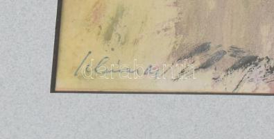 Schéner Mihály (1923-2009): Csendéle. Akvarell, papír, jelzett. Üvegezett, dekoratív fakeretben. 23x...